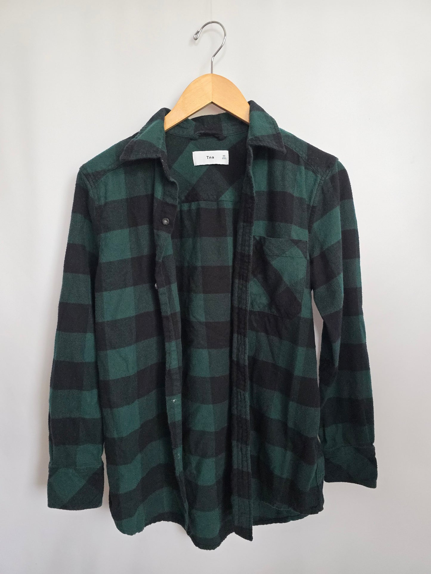 TNA Emerald Plaid Flannel • X-Small