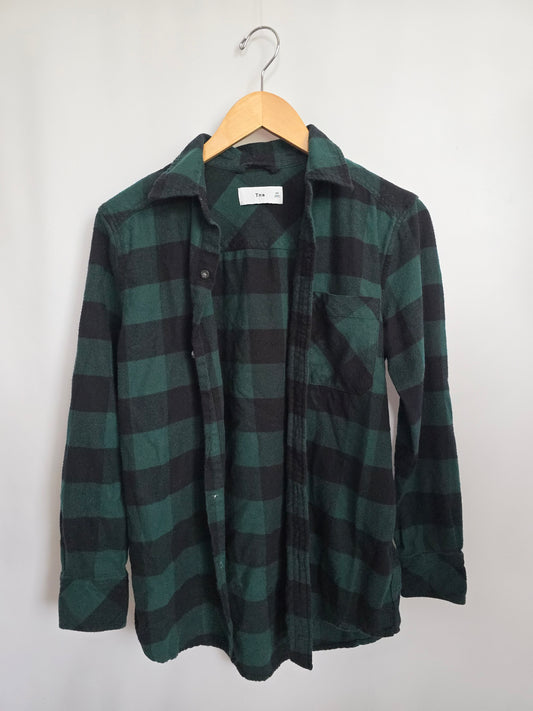 TNA Emerald Plaid Flannel • X-Small