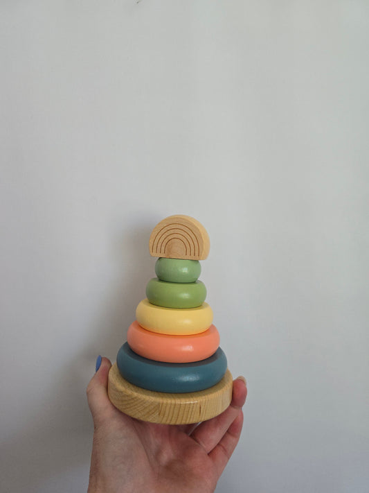 Pearhead Rainbow Stacking Toy