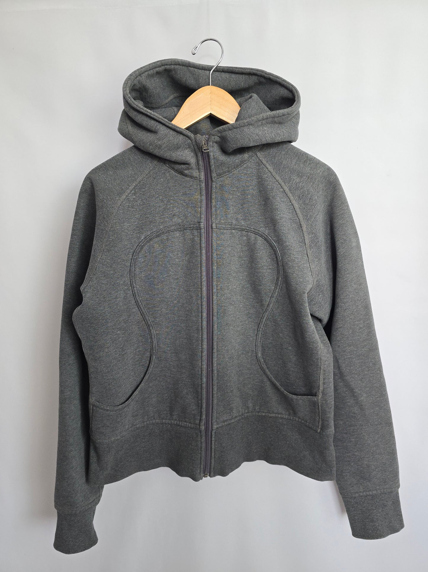 Lululemon Grey Scuba Zip Hoodie • Large 10