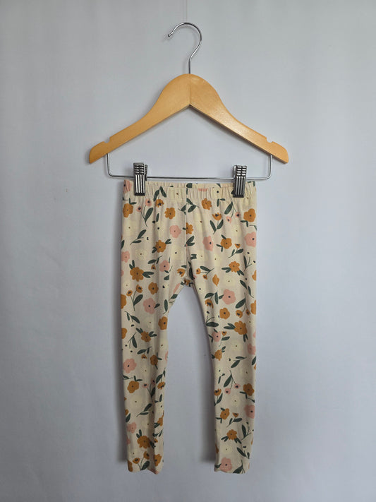 Jax & Lennon Summer Floral Leggings • 18-24 months