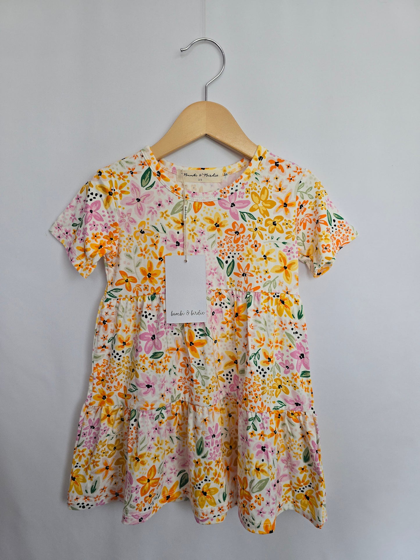 NEW Bambi & Birdie Floral Tiered Dress • 2-3 years
