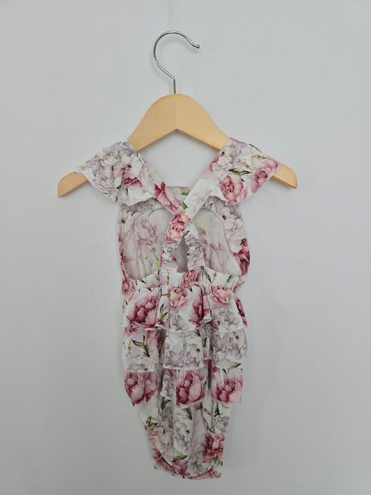 Hanlyn Collection Floral Bubble Romper • 12-18 months