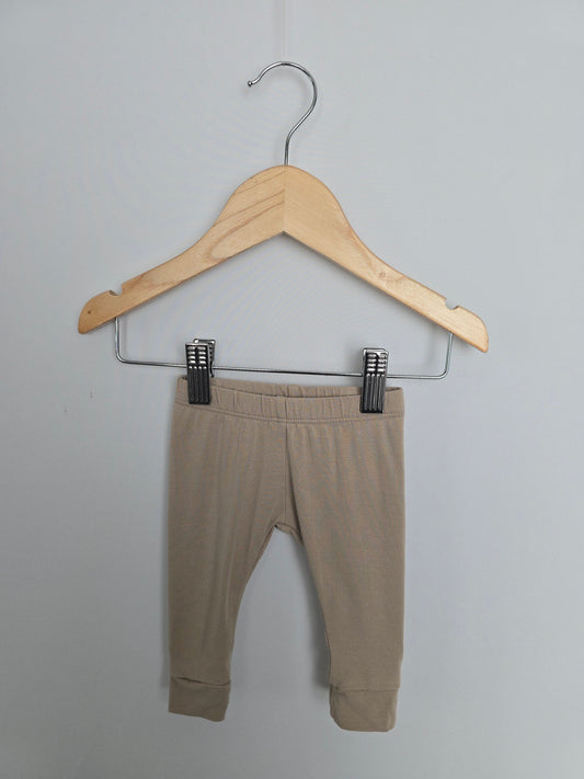 Jax & Lennon Tan Leggings • Newborn