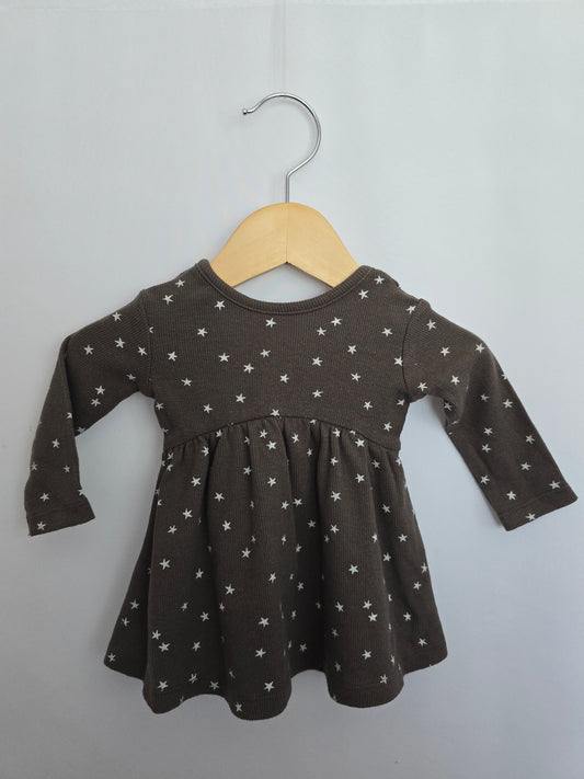 Quincy Mae Stars Ribbed Dress • 0-3 months