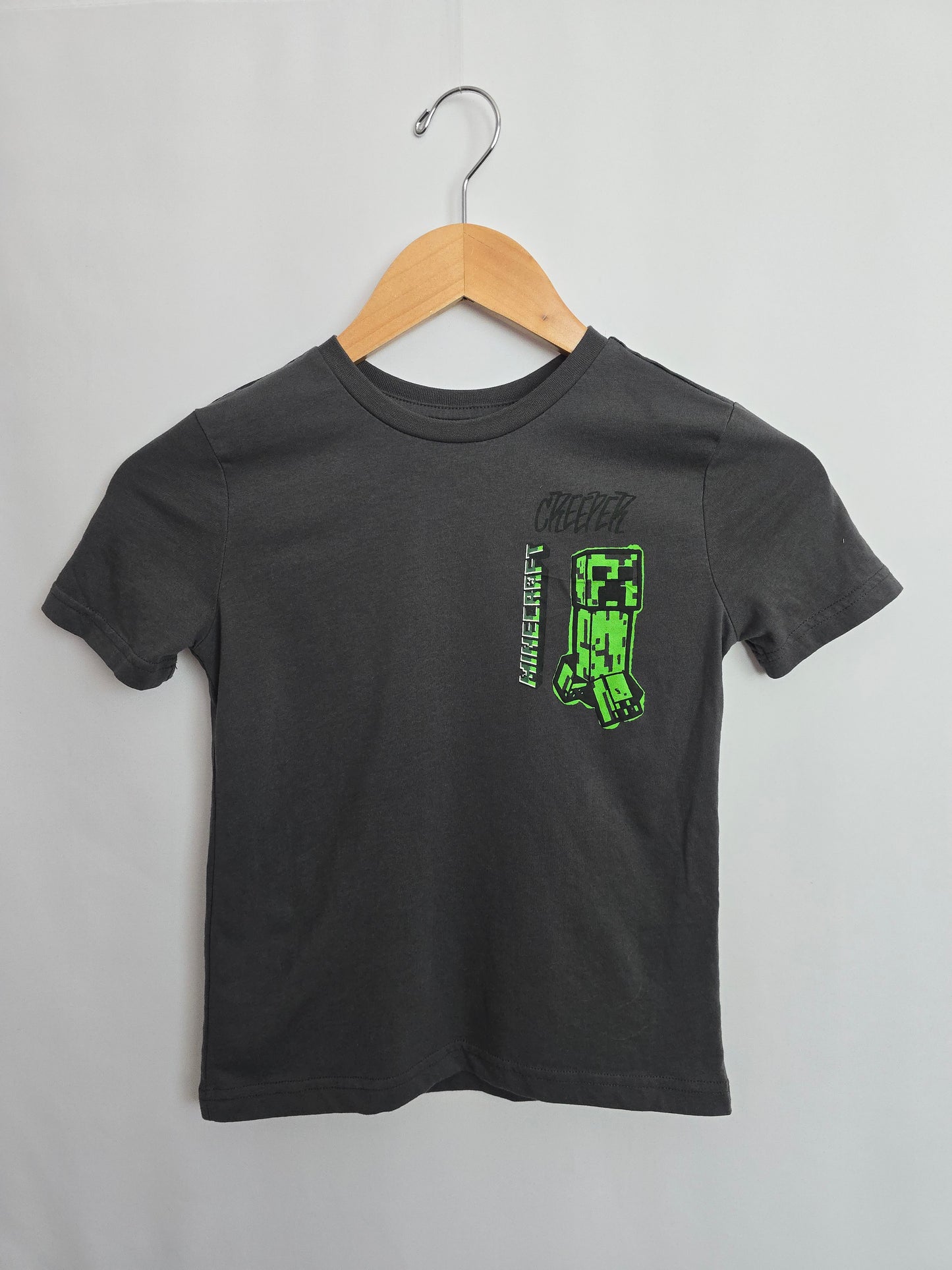 Minecraft Grey Tee • 6 years