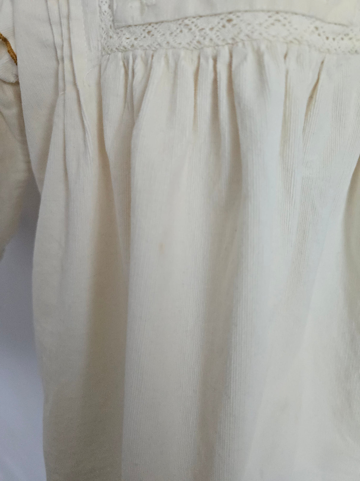 Zara Cream Embellished Top Cord Dress • 18-24 months