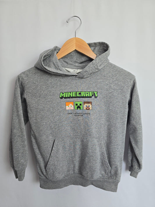 H&M Grey Minecraft Hoodie • 6-8 years