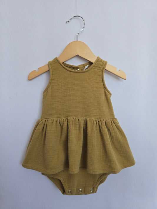 Quincy Mae Honey Organic Cotton Twirl Bodysuit • 12-18 months