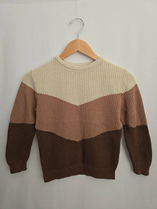 H&M Knit Chevron Sweater • 6-8 years