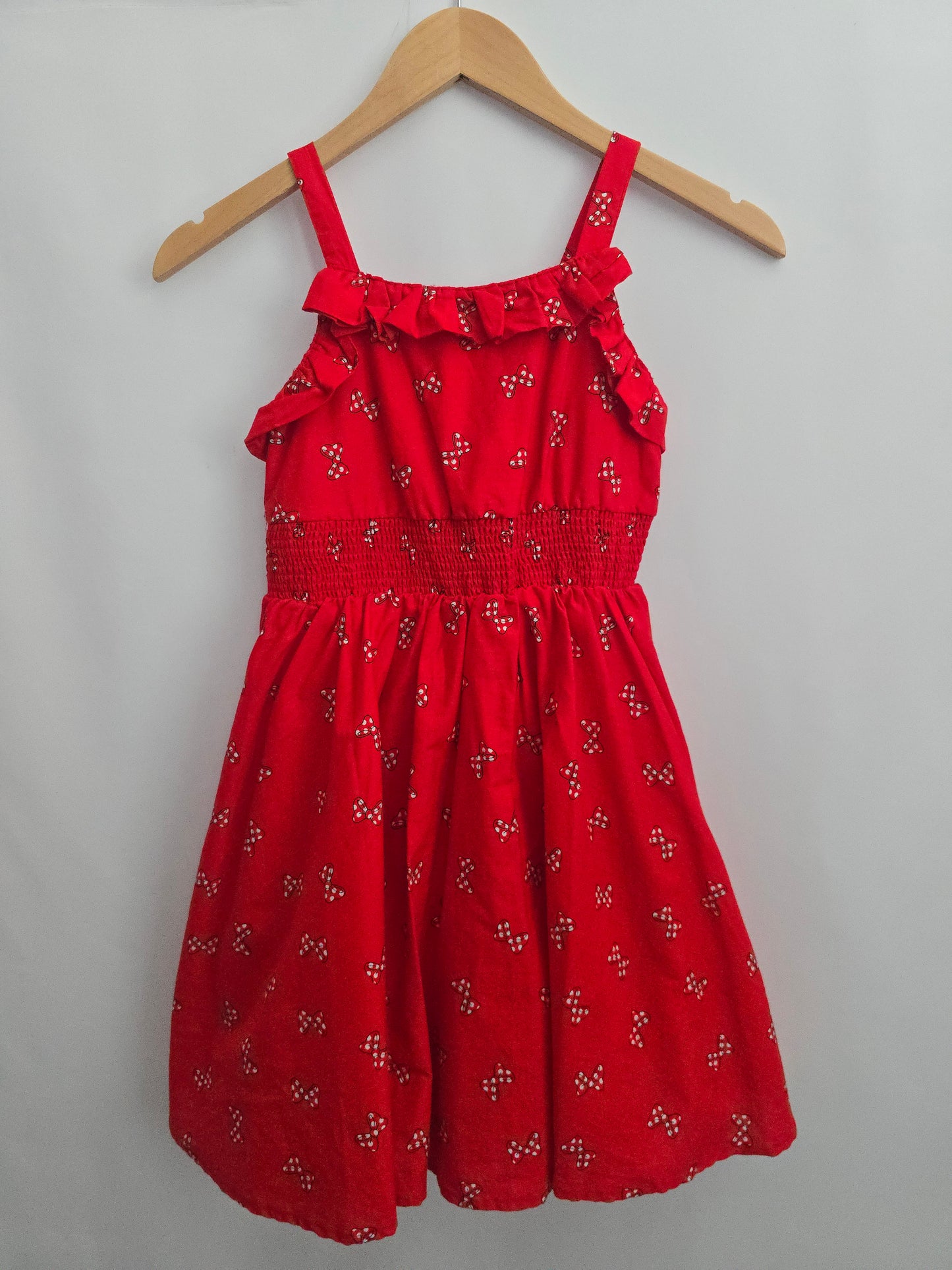 Disney Store Red Minnie Bow Dress • 7-8 years