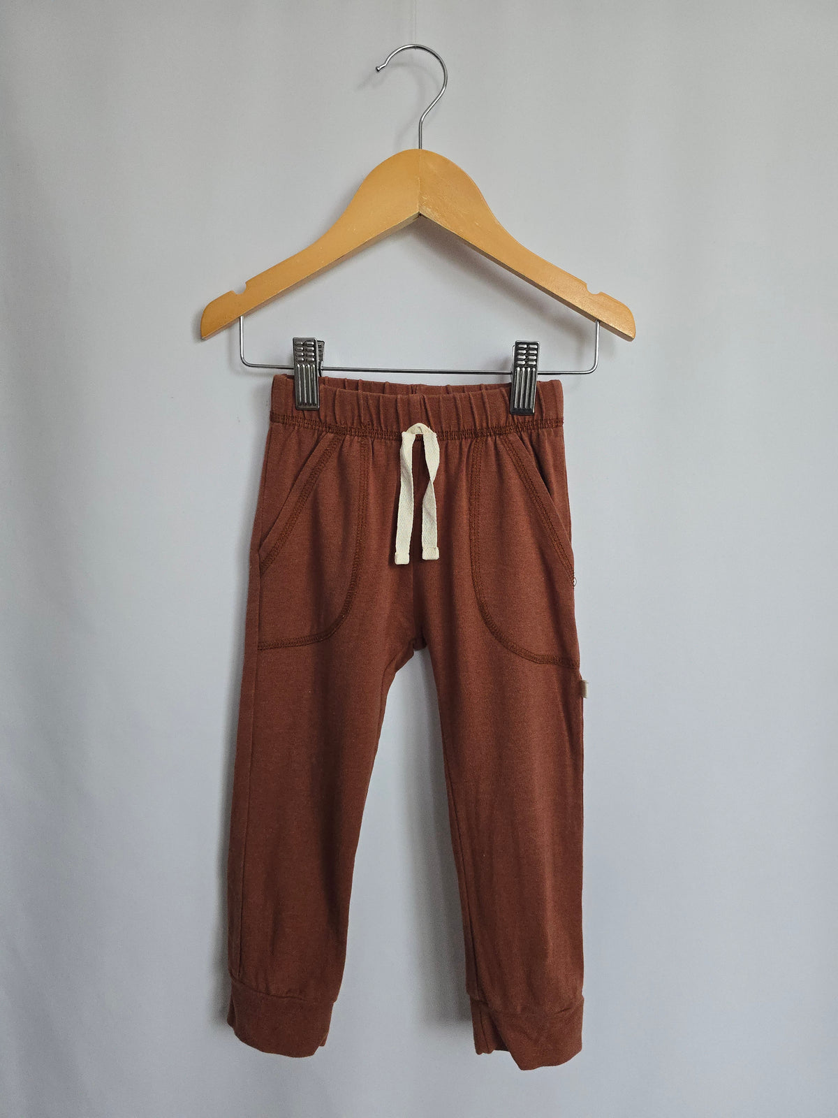 Jax & Lennon Rustic Brown Lounge Pants • 18-24 months