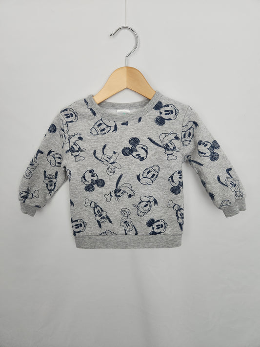 Disney Baby Mickey & Friends Crewneck • 18 months