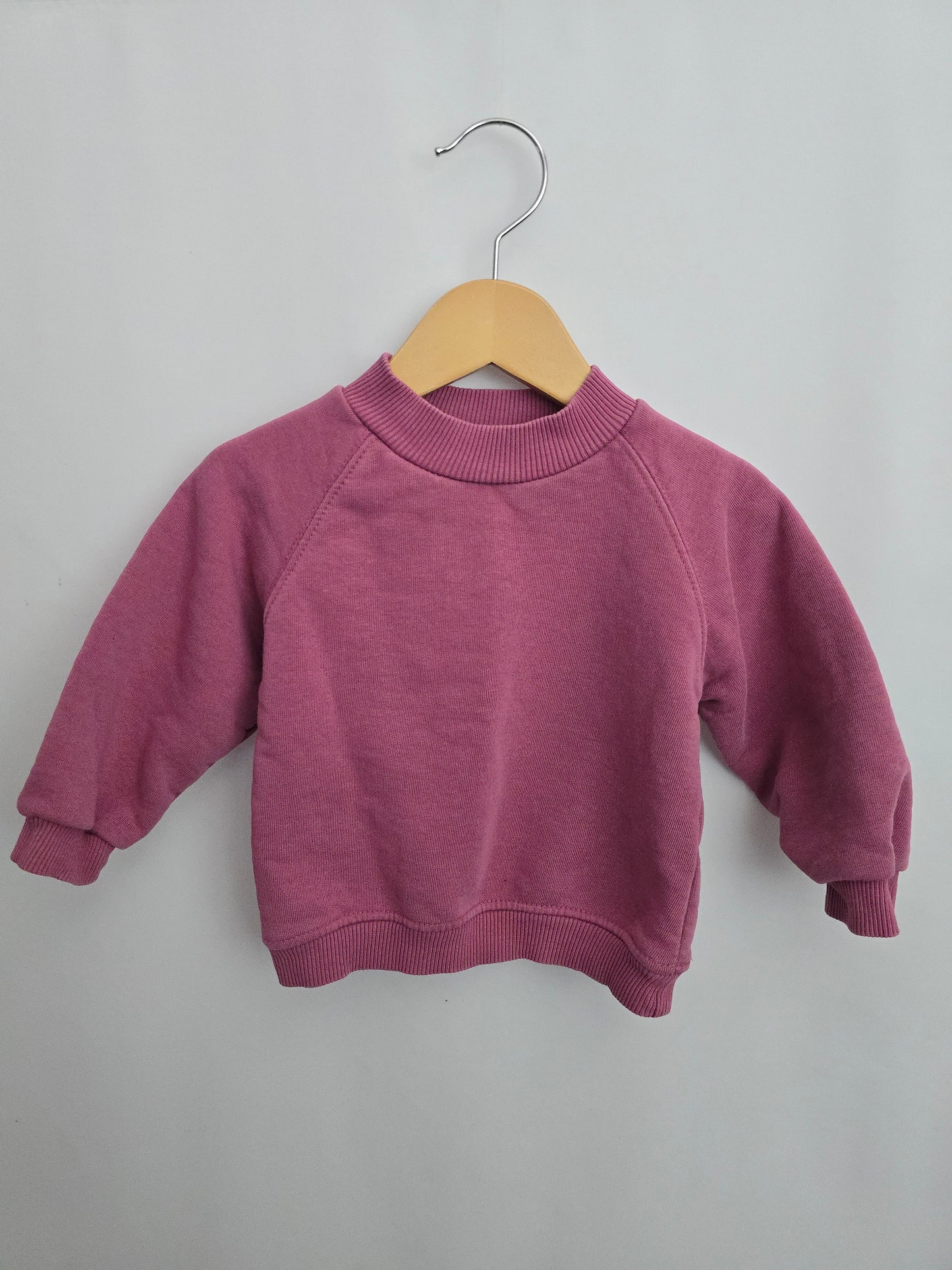 Zara Mock Neck Dusty Mauve Sweater • 9-12 months