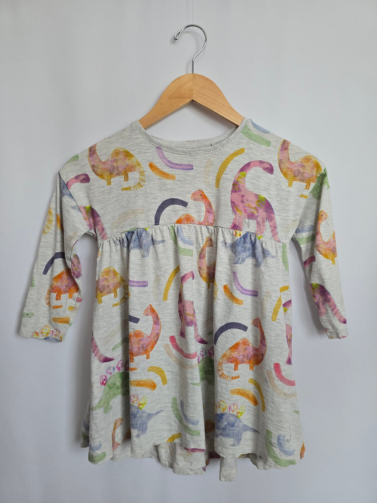 PLAY Next Grey Dino Dress • 5-6 years