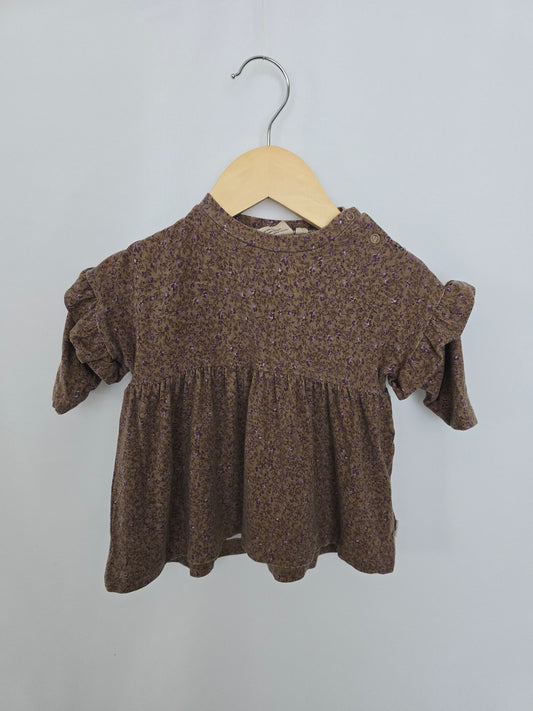 Wheat Fall Floral Viscose Dress *flaw* • 3 months