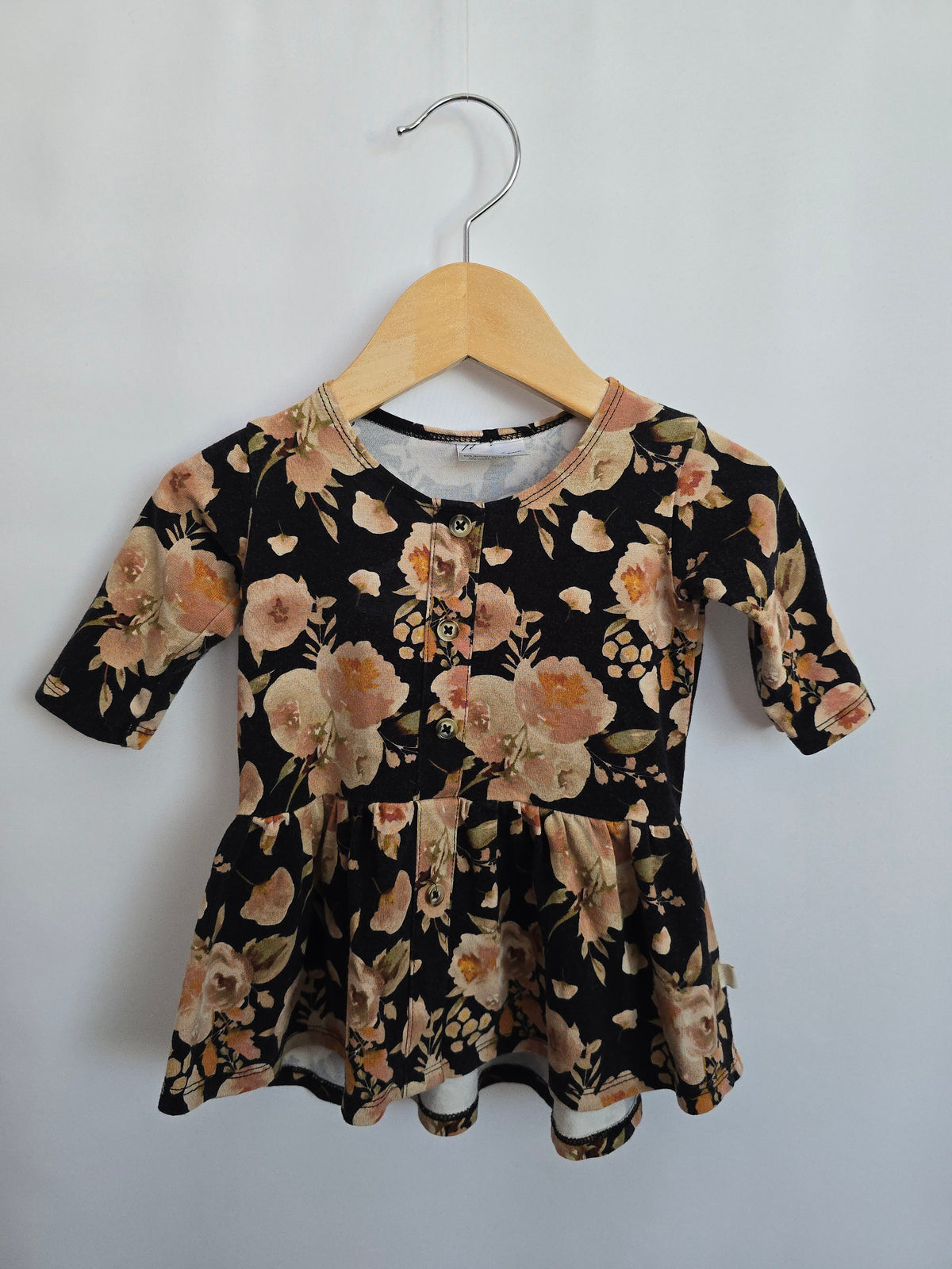 Jax & Lennon Moody Floral Peplum • 0-6 months