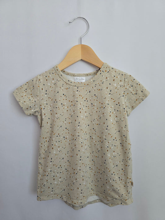 Jax & Lennon Speckle Basic Tee • 3-4 years