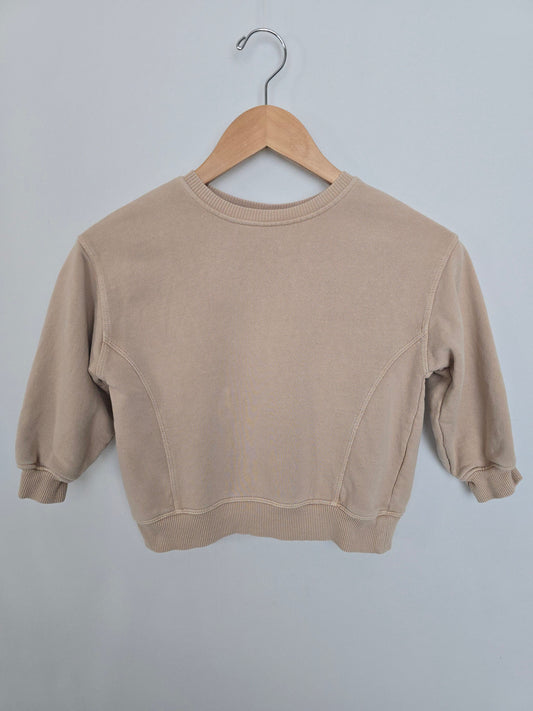 Zara Dune Relaxed Crewneck • 4-5 years