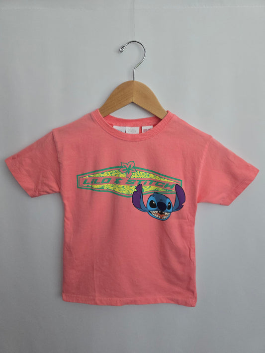 Zara x Disney Classics Coral Stitch Tee • 4-5 years