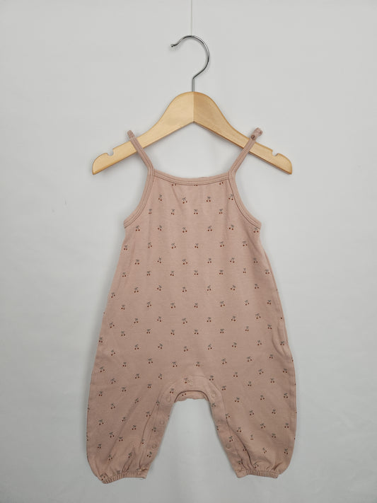 Quincy Mae Cherries Snap Romper • 6-12 months