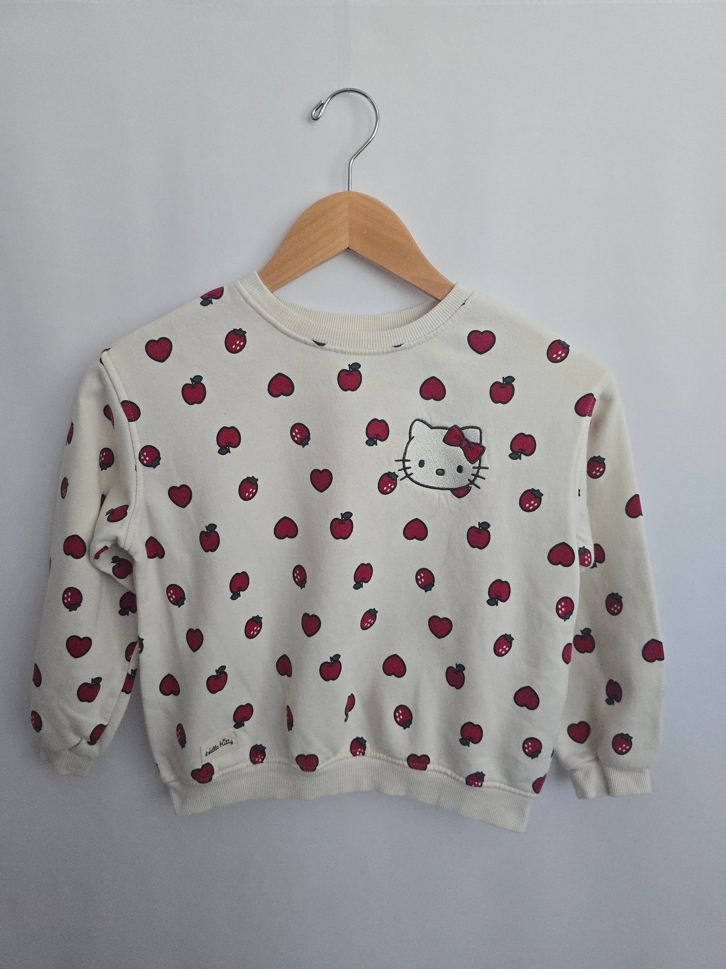 H&M Hello Kitty Strawberries Crewneck • 6-8 years