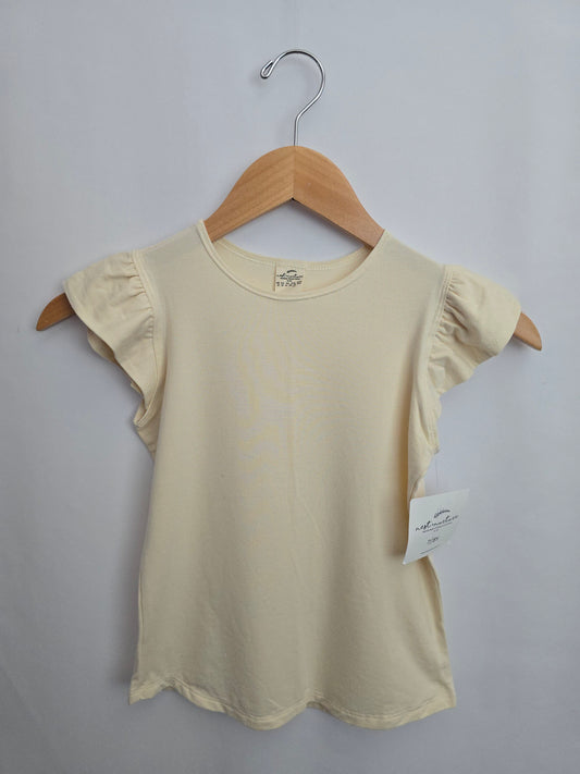 NEW Nest & Nurture Cream Millie Tee • 7-8 years