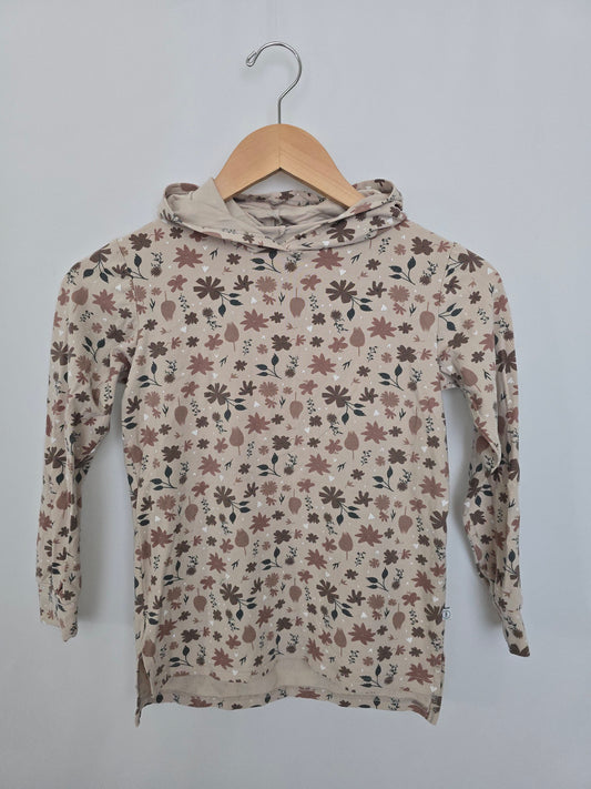 Tiny Button Apparel Fall Floral Hoodie • 5-6 years