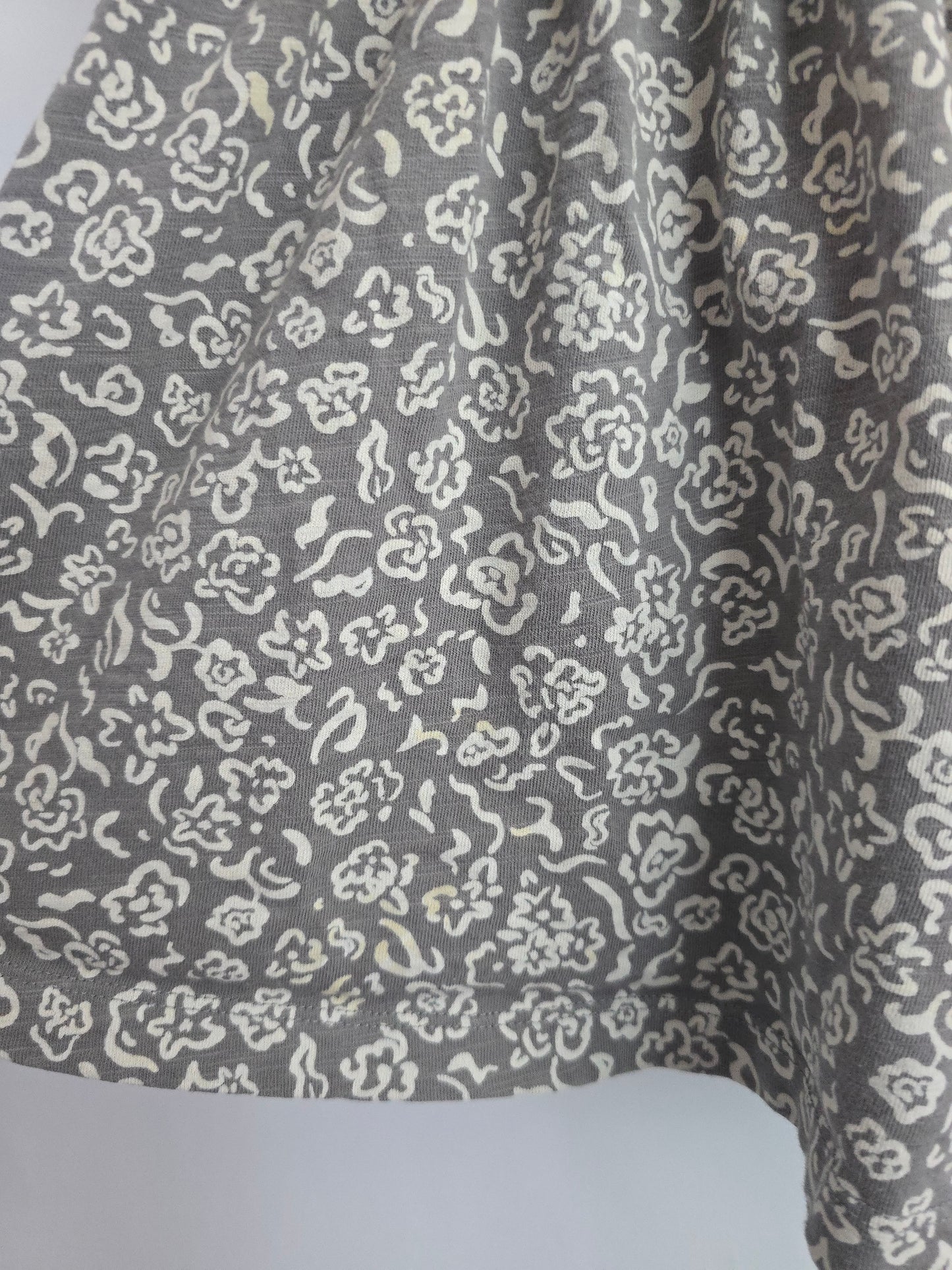 Rylee + Cru Grey Floral Ruffle Dress • 18-24 months
