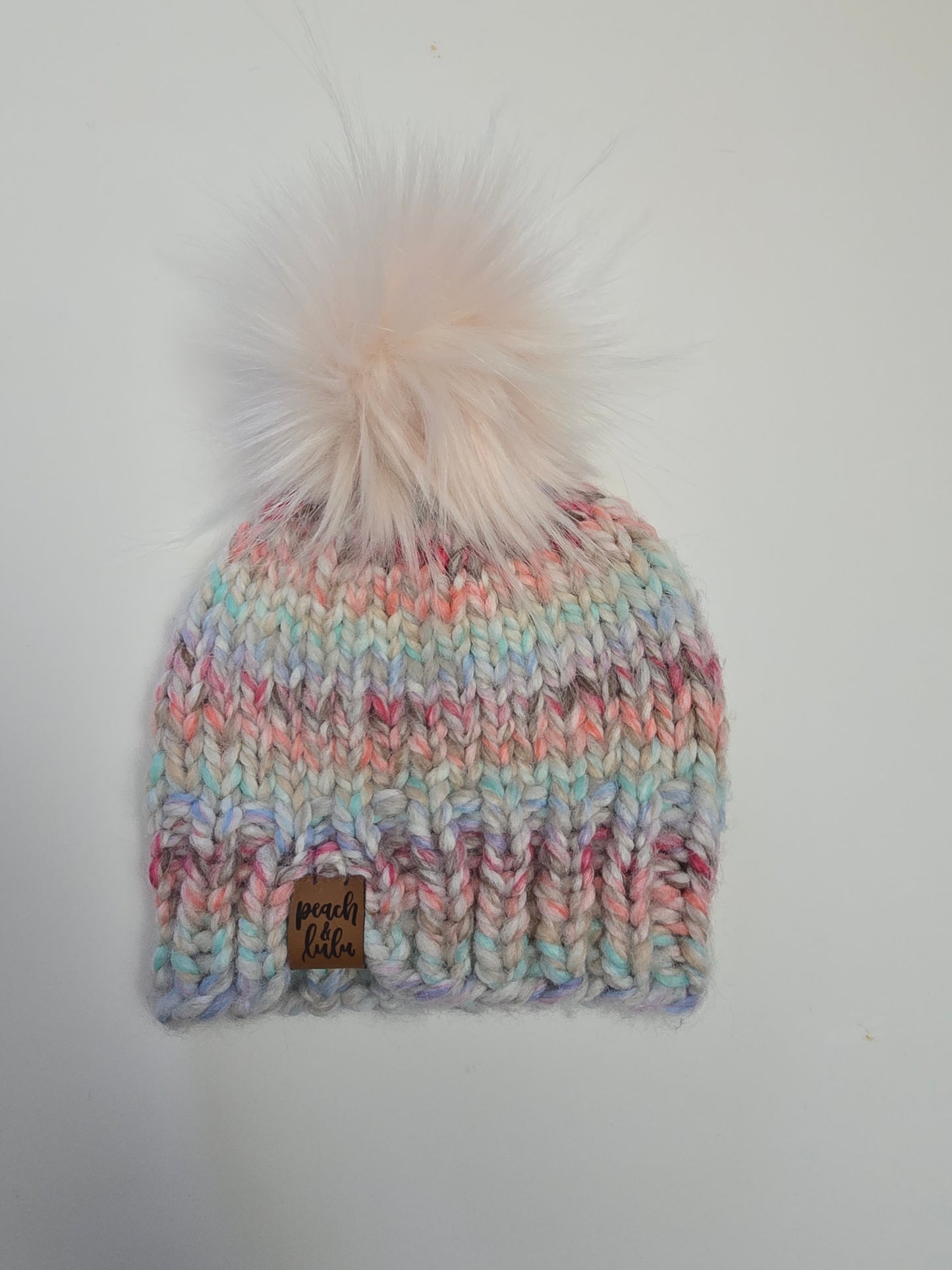 Peach & Lulu Knit Pom Toque • 0-6 months
