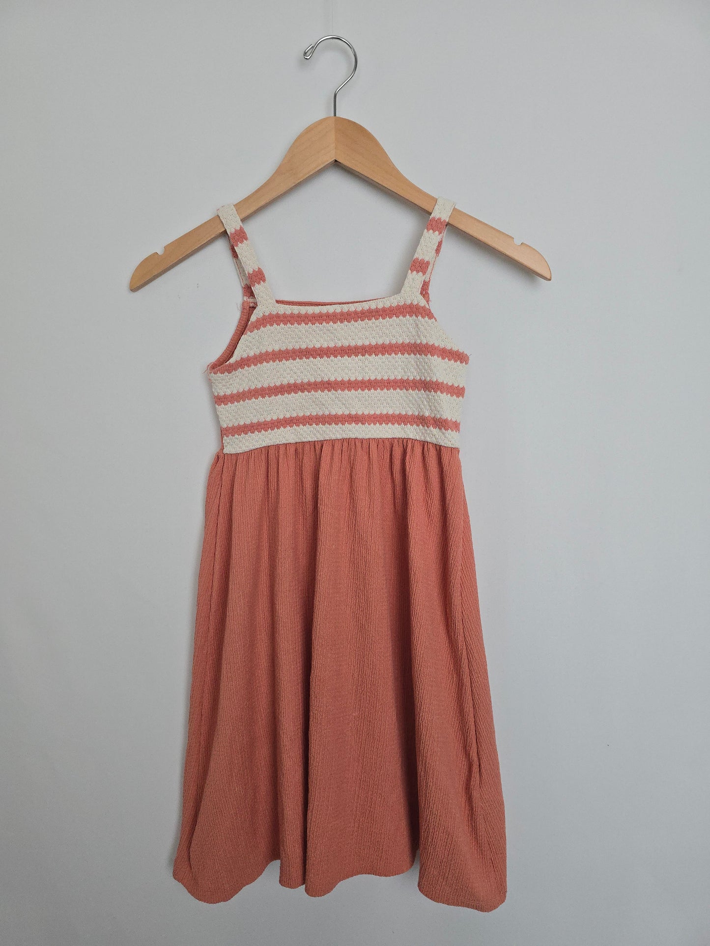 LC Waikiki Salmon Crochet Tank Dress • 7-8 years