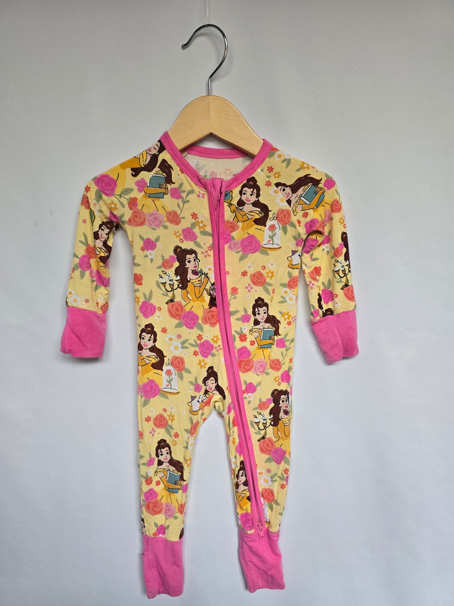 Little Sleepies x Disney Belle & Friends Zipper Sleeper • Newborn
