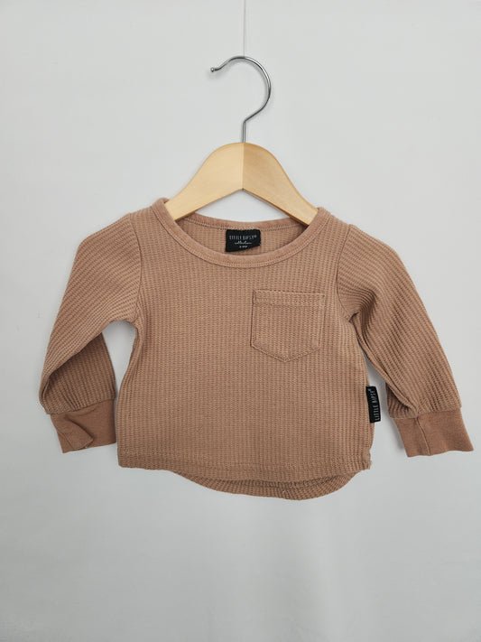 Little Bipsy Waffle Long Sleeve Shirt • 3-6 months
