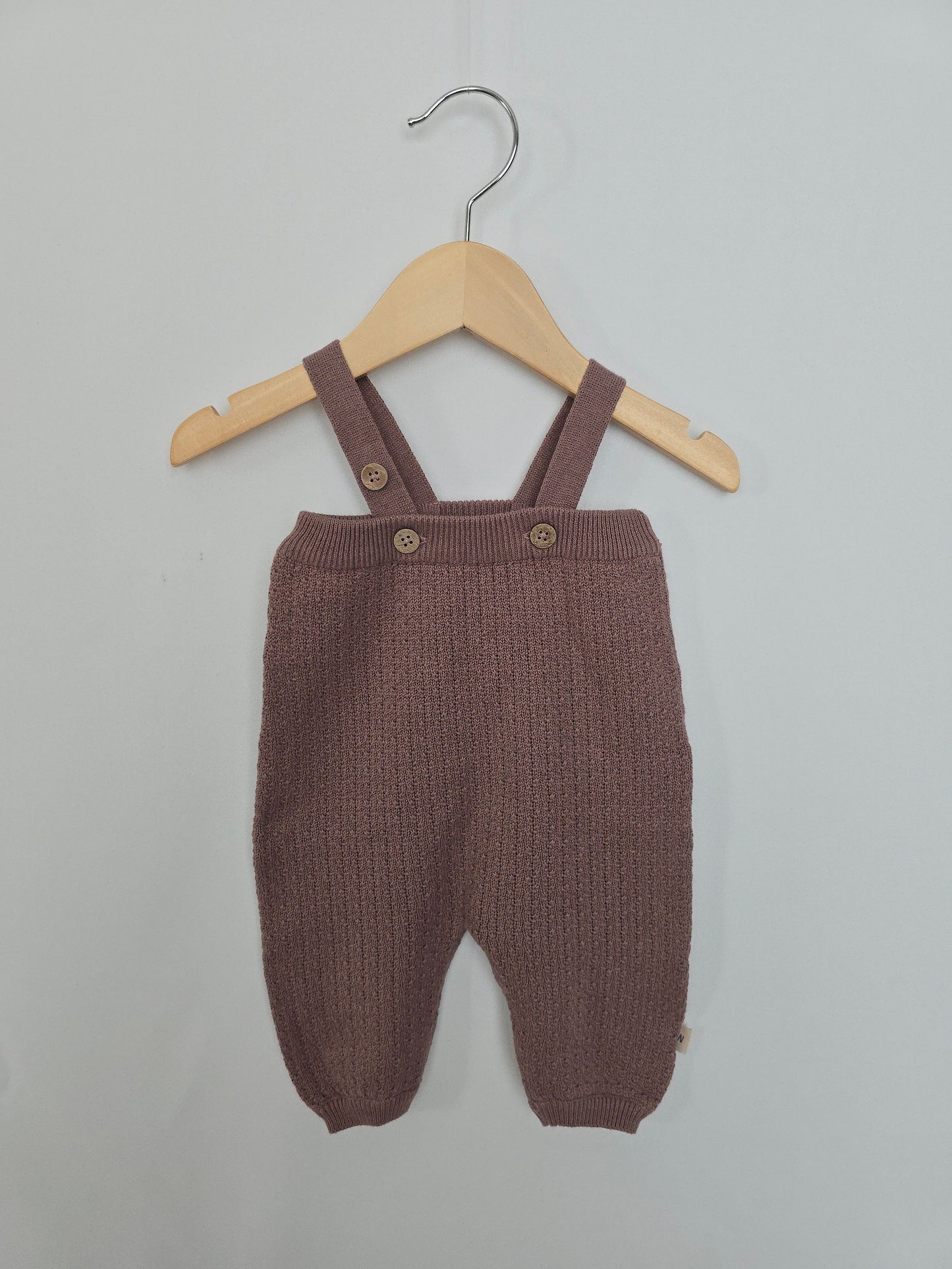 Wheat Mocha Organic Cotton Knit Pants • Newborn