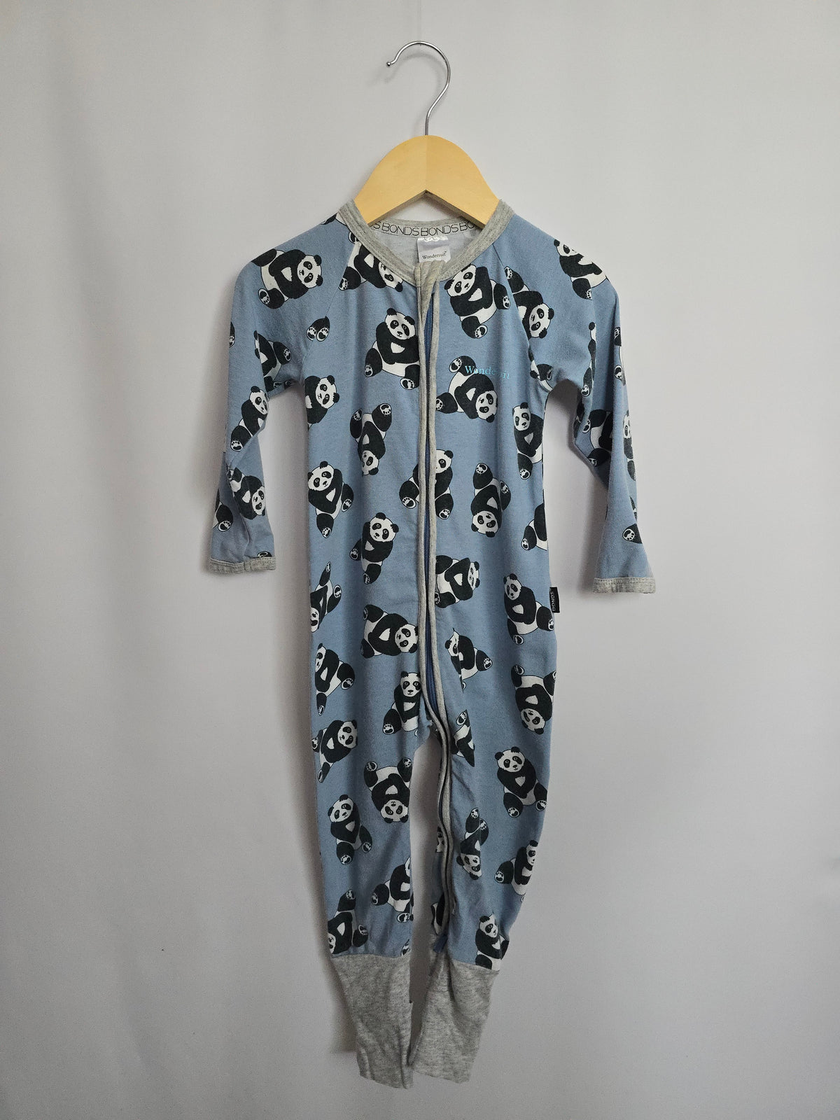 Bonds Wondersuit Blue Panda • 12-18 months