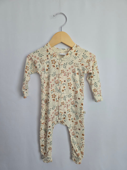 Jax & Lennon Spring Floral Snap Lounge Suit • 0-6 months