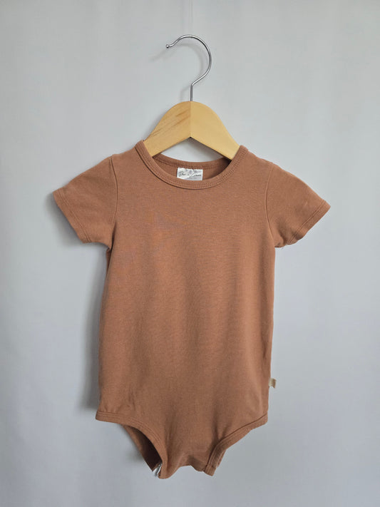 Jax & Lennon Dusty Coral Bodysuit • 12-18 months