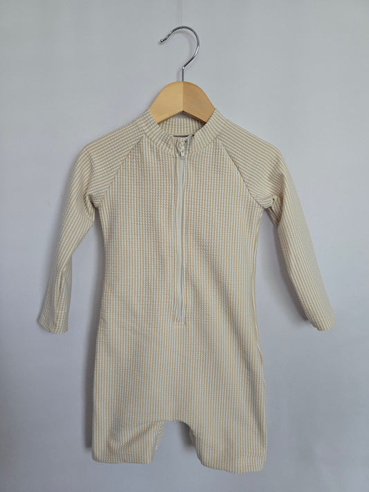 Imagine Perry Honey Waffle Sunsuit • 2 years