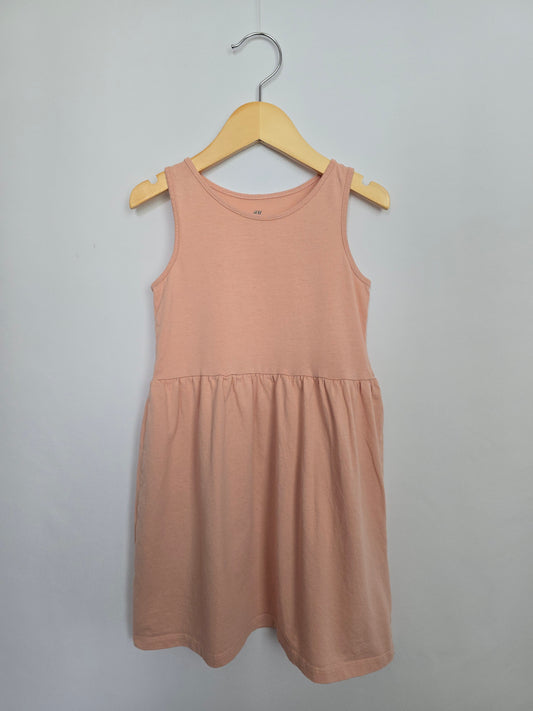 H&M Peach Tank Dress • 4-6 years