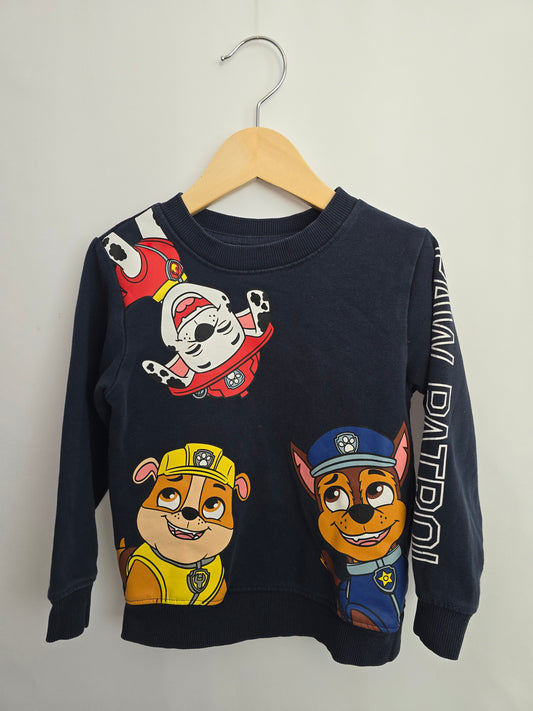 H&M Navy Paw Patrol Crewneck • 2-4 years