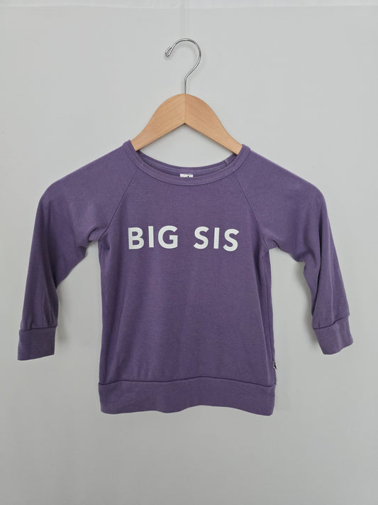Little & Lively Lilac "Big Sister" Pullover • 3-4 years