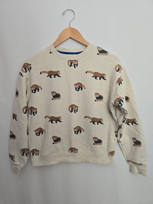 Mini Boden Red Panda Crewneck • 11-12 years