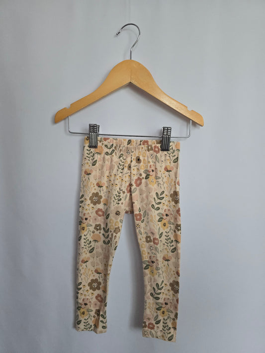 Jax & Lennon Fall Floral Leggings • 12-18 months