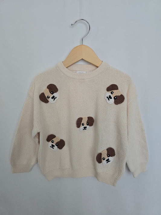 Zara Knit Puppy Sweater • 2 years