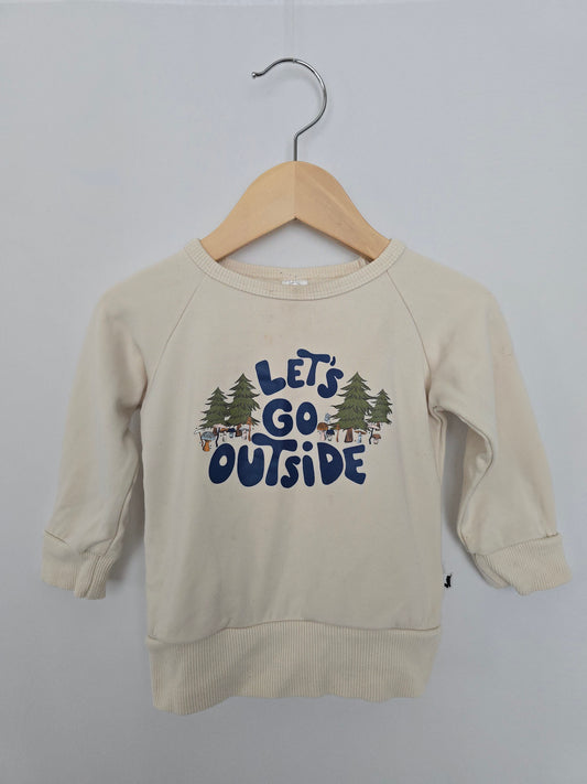 PLAY Little & Lively Lets Go Outside Fleece Pullover • 6-12 months