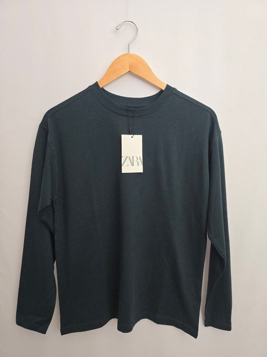 NEW Zara Emerald Long Sleeve Shirt • 11-12 years