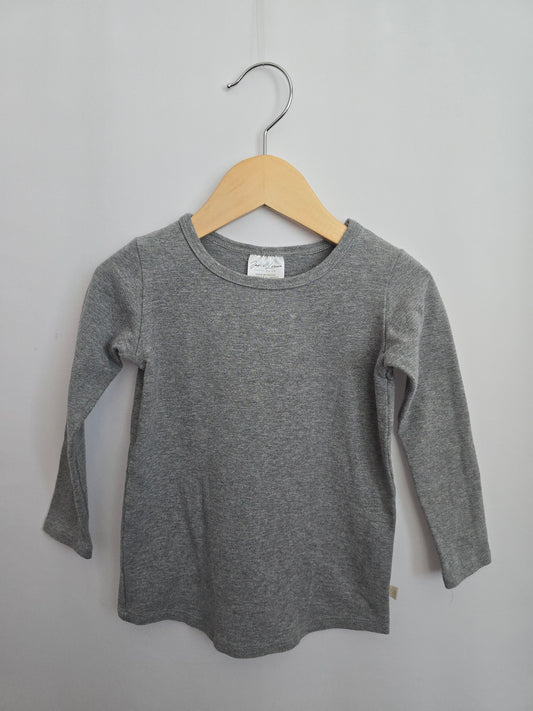 Jax & Lennon Grey Long Sleeve Shirt • 3-4 years