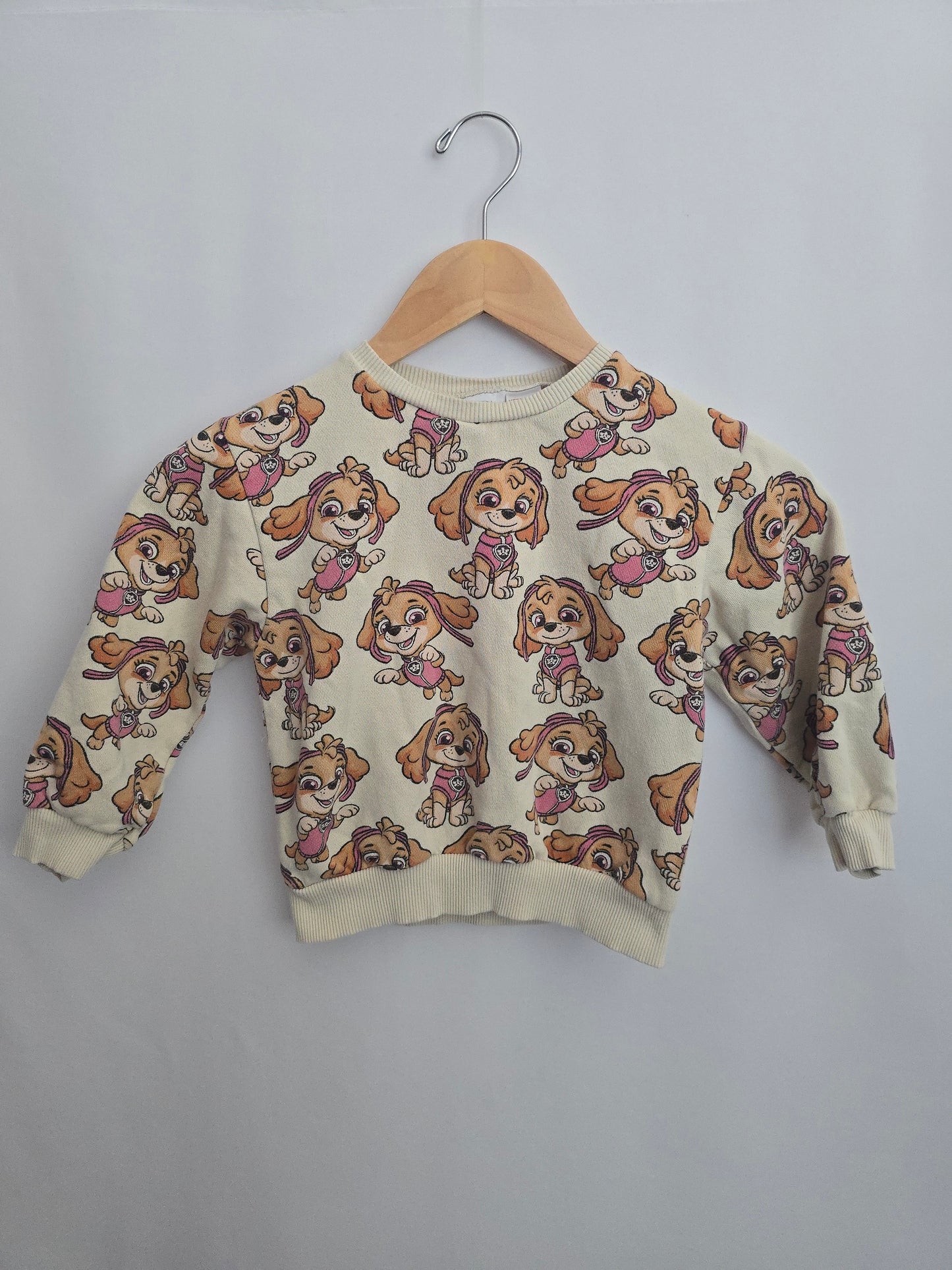 Zara Skye Cream Crewneck *mark* • 4-5 years