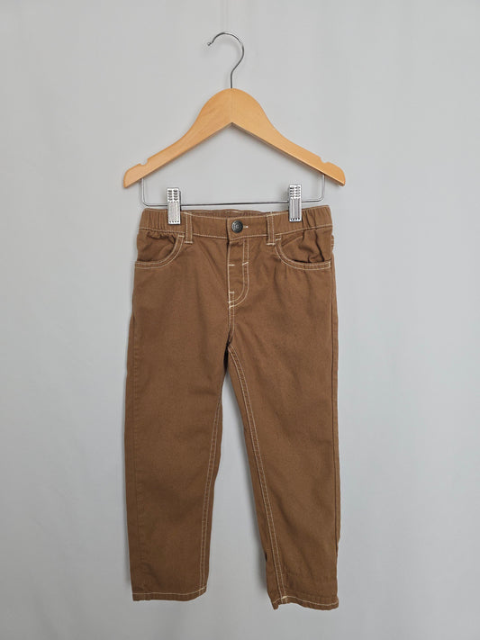 H&M Camel Relaxed Fit Denim • 3-4 years