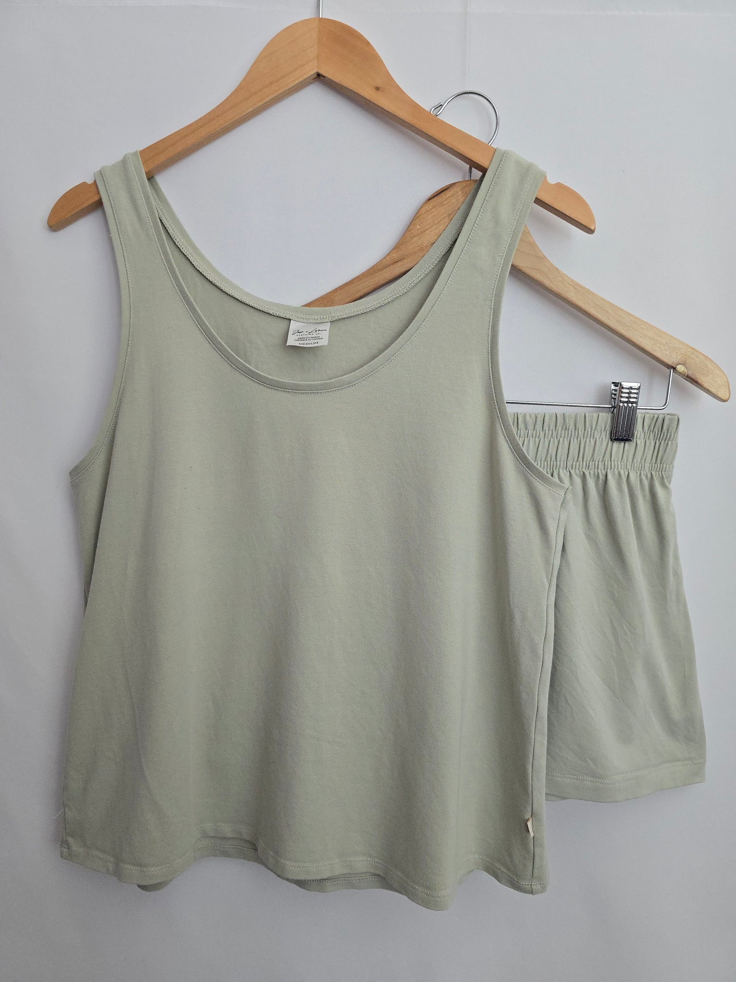 Jax & Lennon Pistachio Shorts & Tank Lounge Set • Medium